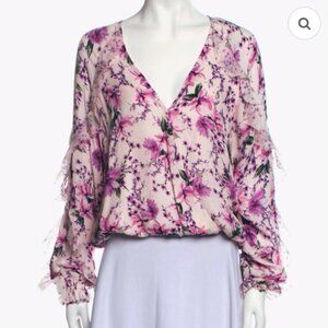 Cami NYC The Eden Blouse in Pink Azalea Pink Wallflower